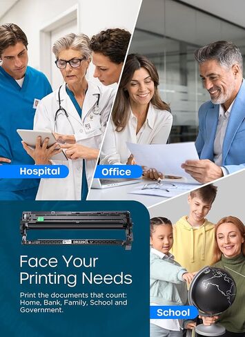 وحدة الطبل DR229CL (ليست حبر) بديلة لـ Brother DR-229CL DR 229 تستخدم مع طابعات TN229XL TN-229 TN 229 تعمل مع طابعات MFC-L3720CDW MFC-L3765CDW MFC-L3780CDW HL-L3295CDW (4 عبوات بدون حبر) in Kuwait