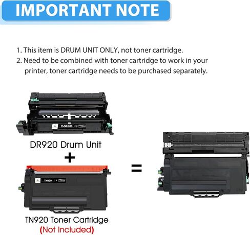 DR920 Drum Unit Compatible for DR920 Brother Drum DR-920 DR 920 for HL-L5210DN HL-L5210DW HL-L5215DW HL-L6210DW L6217DW L6310DW L6415DW MFC-L5710DN L5710DW L5715DW L5915DW Printer (Black 2 Pack) in Kuwait