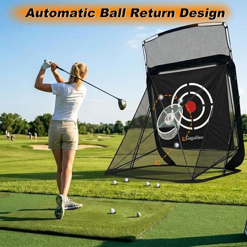 Golf Practice Hitting Nets for Backyard Driving Indoor Use Heavy Duty Practice Golf Driving Nets for Backyard Premium Portable Golf Impact Nets Cages with Frame and Net for Men in Saudi Arabia
