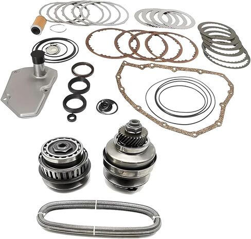 ناقل الحركة CVT Auto Drive Pulley Set Master Rebuild Kit 29 سنًا مع حزام/سلسلة طقم حشيات 901068 متوافق مع 2011-2015 Nissan Sentra سوزوكي Mitsubishi RE0F11A JF015E in Kuwait