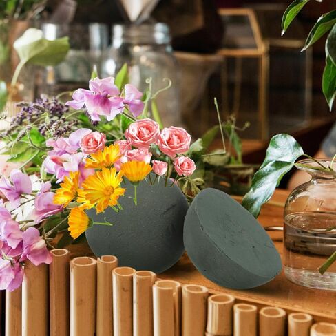 VILLCASE 2-Pack 4.7" Wet Floral Foam Spheres – 360° Hydrating Plant Sponge for Fresh Flowers, Pomanders & Centerpieces, Easy-Cut Green Craft Balls for Wedding, Home & Event Decor in Kuwait