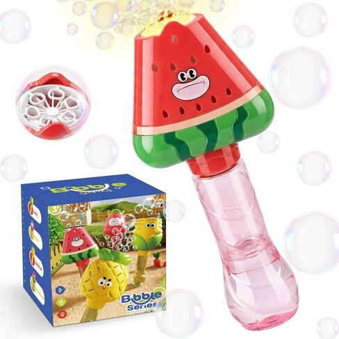 Aooess Bubble Wands للأطفال الذين تتراوح أعمارهم بين 3-5 سنوات: آلة فقاعات أوتوماتيكية للأطفال، عصا فقاعات مضيئة للأطفال الصغار في الهواء الطلق، هدية عيد ميلاد للحفلات الصيفية في الهواء الطلق للفتيات 3 4 5 6 7 8 سنوات، أصفر in Kuwait