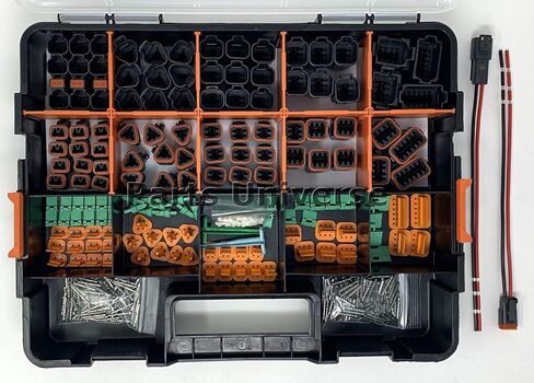 518 PCS DT Connector Kit Black 14AWG & 16AWG Solid Contacts & Pigtail Kit (Made in USA) in Kuwait