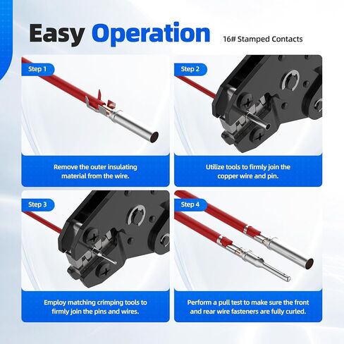 305PCS Deutsch Connector Kit, Hoodutric IP67 Waterproof Electrical Plugs DT 2/3/4/6/8/12 Pin Connectors with 74 Pairs Size 16 Stamped Contacts, Crimper & Terminal Removal Tool for Car Truck Boat in Kuwait