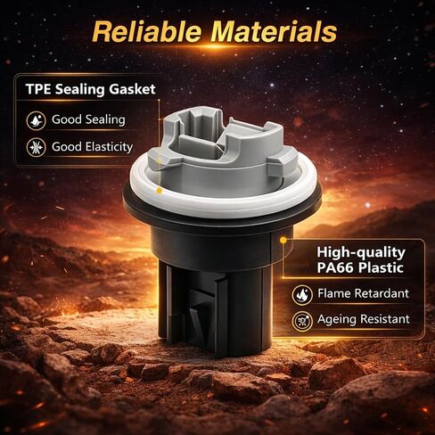 2PCS Front Turn Signal Socket & Bulb Kit Compatible with 2007-2017 Jeep Compass & Patriot, Parking/Turn Signal Light Socket Replacement 68000686AA 645-504 in Kuwait