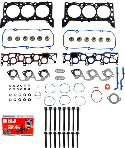 DNJ HGB4127 مجموعة حشية رأس الاسطوانة مع مجموعة مسامير الرأس لـ 2004-2004 Ford Freestar 3.9L 238cid V6 OHV in Kuwait