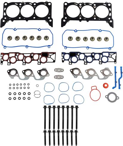 DNJ HGB4127 مجموعة حشية رأس الاسطوانة مع مجموعة مسامير الرأس لـ 2004-2004 Ford Freestar 3.9L 238cid V6 OHV in Kuwait