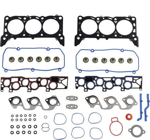 DNJ HGB4127 مجموعة حشية رأس الاسطوانة مع مجموعة مسامير الرأس لـ 2004-2004 Ford Freestar 3.9L 238cid V6 OHV in Kuwait