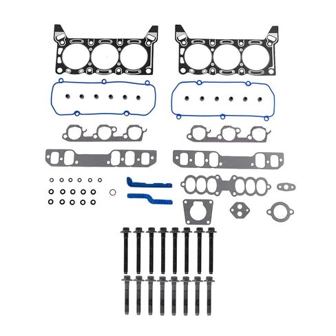 DNJ HGB4117 مجموعة حشية رأس الأسطوانة مع مجموعة مسامير الرأس لـ 1994-1995 Ford Thunderbird 3.8L 232cid V6 OHV in Kuwait