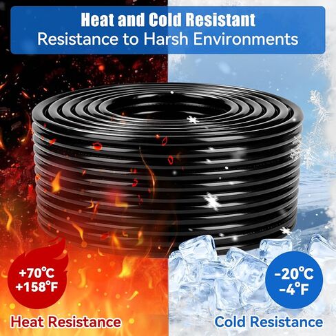 7 Way Trailer Wire 50FT | Heavy Duty 14 Gauge 7 Pin Trailer Wiring Harness Kit | Color-Coded PVC Jacket | Flexible 7 Conductor Insulated Cable for RV, Camper, Truck, Boat, Utility Trailers in Kuwait