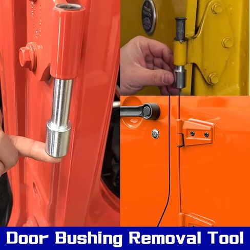 Door Bushing Removal Tool Hinge Liners Set for Easy Installation for Jeep Wrangler JL JK JKU JT JLU 2007-2024 (Black) in Kuwait