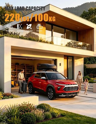 Kinggeri الثقيلة 220 رطل رفوف السقف عبر القضبان المتوافقة مع جيب كومباس 2018-2025، الألومنيوم سقف القضبان العارضة الأمتعة الناقل البضائع على السطح سيارة SUV الملحقات in Saudi Arabia