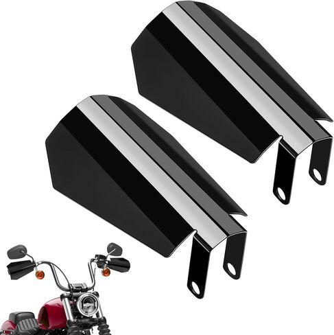 Benlari Motorcycle Handguards Large Area Black Hand Guards Coffin Cut Design Fit for Harley Touring models including Road Glide Street Glide Electra Glide Road King with Hydraulic Clutch 2014-2024 in Kuwait