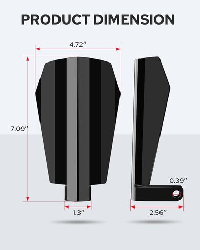Benlari Motorcycle Handguards Large Area Black Hand Guards Coffin Cut Design Fit for Harley Touring models including Road Glide Street Glide Electra Glide Road King with Hydraulic Clutch 2014-2024 in Kuwait