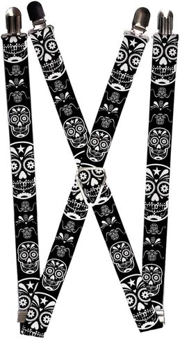 Buckle-Down Suspender - Sugar Skulls in Saudi Arabia