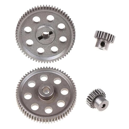 2pcs (21t+64t) 11184 11181 Differential Metal Main Gear 64t Motor Gear 21t in Kuwait