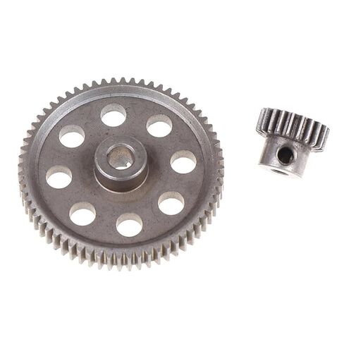 2pcs (21t+64t) 11184 11181 Differential Metal Main Gear 64t Motor Gear 21t in Kuwait