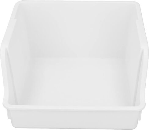 Desktop Book Storage Rack with Handle, PP Material, Large U - Shaped Opening, White - Easy Access, Large Capacity Organizer for Books & Cosmetics (Book Storage Box-Small White) in Kuwait
