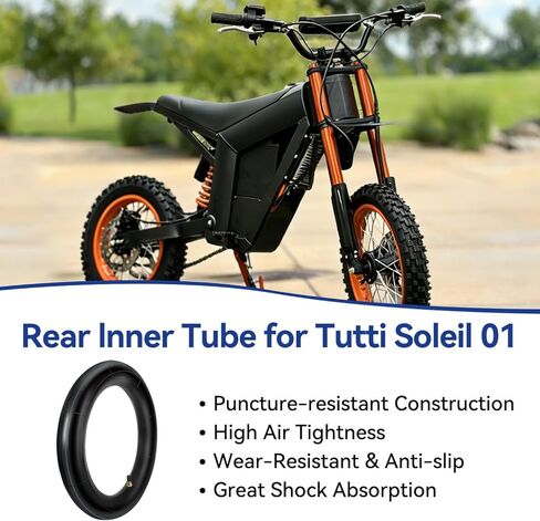 الأنبوب الداخلي الخلفي متوافق مع Tuttio Soleil01 الدراجة الترابية الكهربائية Yozma In10 Ebike، استبدال الأنبوب الداخلي شديد التحمل 12 بوصة 12 بوصة لدراجة Tutti Soleil 01 الكهربائية للدراجات النارية Tutto E Bike in Kuwait