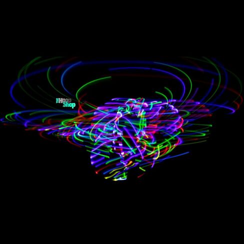 Light Up LED Hula Hoop Designed and Hand Crafted in Michigan with Beautiful Auto Strobing Rainbow Lights in Kuwait