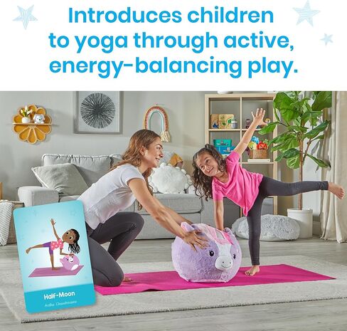 hand2mind Unicorn BubblePlush Yoga Ball Buddy، كرة اليوغا للأطفال، ركن مهدئ للعناصر، معدات تمارين الأطفال، ألعاب العلاج المهني، الألعاب الحسية، اللعب النشط للأعمار من 3 سنوات فما فوق in Kuwait