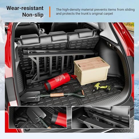 powoq Cargo Liner Compatible with 2023-2026 Honda HRV Car Trunk Mat TPE Backrest Mat Replacement for 2023-2026 Honda HRV Accessories (Rear Backrest Mat+Rear Trunk Mat) in Kuwait