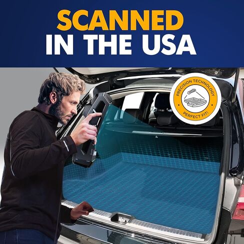 Premium Cargo Liner for Mercedes Benz GLB 250 Behind 2nd Row 2019-2025 - 100% Protection - Custom Fit Car Trunk Mat - All-Season Black Cargo Mat - 3D Shaped Laser Measured Trunk Liners in Kuwait