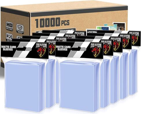 10000 Count Penny Card Sleeves Top Loaders for Trading Cards, Soft Card Sleeves Clear Plastic Card Protectors for MTG TCG Baseball Football Sports Game Photocards in Kuwait