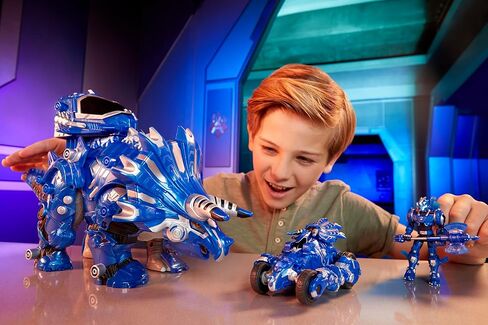 Evolver Cobalt Transforming Dinosaur to Vehicle Toy, 2-in-1 Dino Figure with Multi-Step Conversion, Kids, Boys, Girls, Ages 6+ in Kuwait