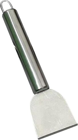 Silver Freezer Scraper, Ice Scraper for Freezer, Steel Shovel, Heavy Duty Kitchen Scraper, Stubborn Dirt Spatula for Range Hood Grease Grime, Oil Fume Removal, Multipurpose Cleaning, Cooking Utensils in Kuwait