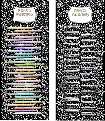 Pencil Dispenser Parking Pocket for Classroom Composition Notebook Magnetic Pencils Hanging Chart Organizer Anchor Holder for 2026 Back to School New School Year Teacher Must Have in Kuwait