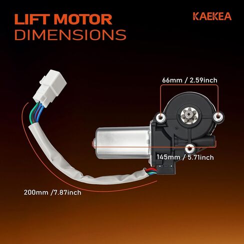 742-615 5 Pins Power Window Lift Motor Compatible with Toyota Sequoia Sport Utility 2001-2007, Tundra Extended Cab Pickup 2004-2006 with Anti-Clip Function Replace 47-10027 8572034030 82-10027 in Kuwait