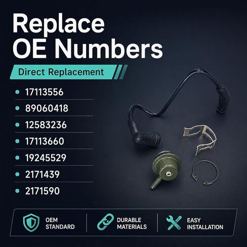 منظم ضغط الوقود MOMYCAT مع استبدال خط الفراغ لـ 12583236 17113556 89060418، متوافق مع Chevy Silverado 1500 2500 3500، GMC Sierra، Tahoe، Express، Savana، Hummer H2 in Kuwait