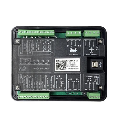DC50D DC52D DC52DR MK3 وحدة تحكم مولد وحدة التحكم لوحة منافذ USB استبدال HGM6120N HGM6110N (منفذ DC50DR RS485) in Kuwait