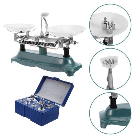 Mechanical Laboratory Balance Scale 500g/0.5g with Calibration Weights and Tweezers, Scientific Teaching Tool for Classroom and Lab Use in Kuwait