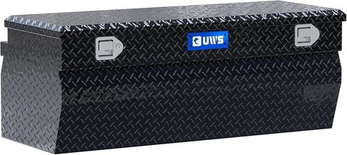 UWS EC20282 48-Inch Gloss Black Heavy-Wall Aluminum Wedge Truck Storage Box, RigidCore Lid in Kuwait
