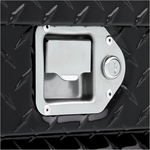 UWS EC20282 48-Inch Gloss Black Heavy-Wall Aluminum Wedge Truck Storage Box, RigidCore Lid in Kuwait