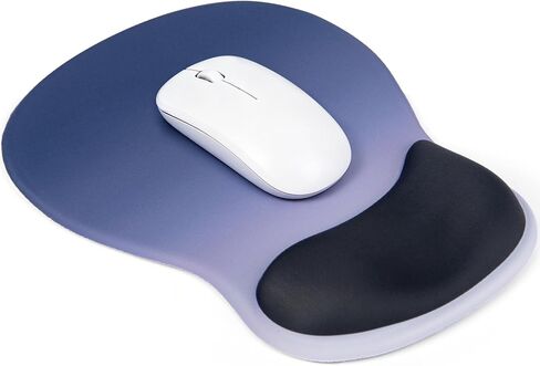 Ergonomic Mouse Pad with Wrist Rest, Mousepad with Memory Foam Support for Pain Relief, Non-Slip Base for Computer, Laptop, Office & Home, 10.2 x 7.5 in in Saudi Arabia