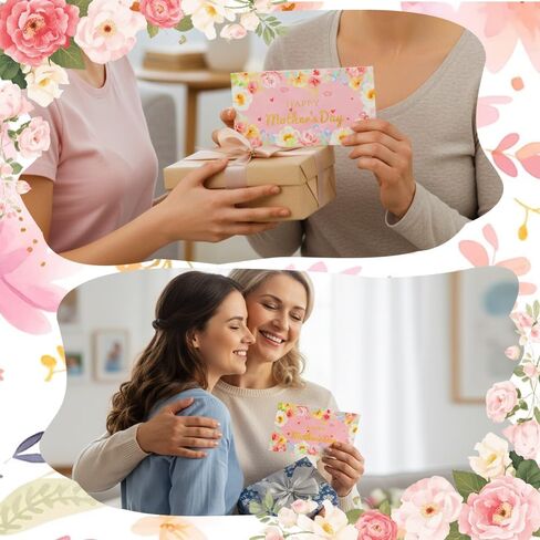 مظاريف نقود عيد الأم للهدايا النقدية، حامل نقود DIY مع 6 فتحات، مظاريف نقود وردية زهرية مفاجأة هدايا عيد الأم السعيدة للأم والجدة والزوجة الأم في القانون in Kuwait