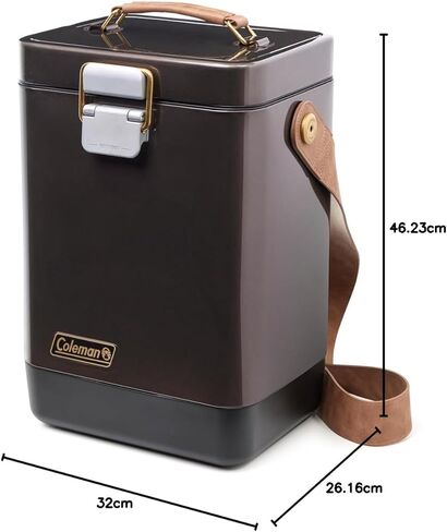 Coleman 1900 Collection Premium Steel Belted Cooler & Wine Chiller, Insulated Stainless Steel Portable Cooler with Ice Retention, Great for Beach, Camping, Tailgating, Picnic, & More in Saudi Arabia