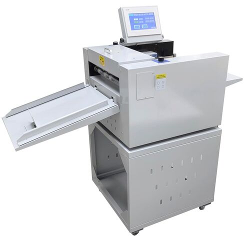 INTSUPERMAI 13in/330mm Fully Automatic Creasing Perforating Machine Auto Digital Creasing Perforator with Touch Control 3 Tool Sets 110V Electric Perforating Machine for Paper Sheets in Kuwait