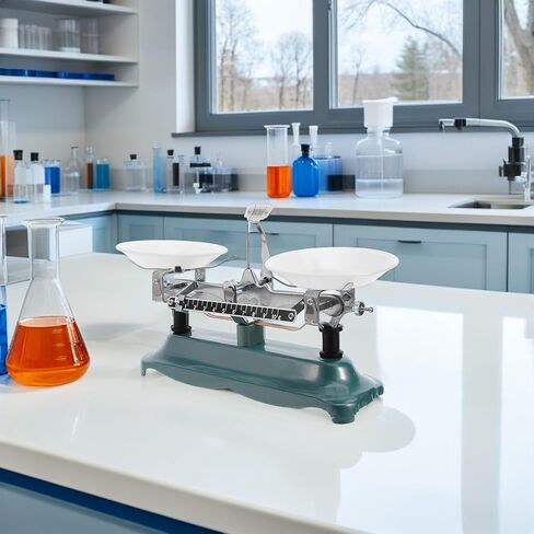 SHERCHPRY Mechanical Balance Scale with Weights 500g/0.5g Portable Pan Balance Scale for Laboratory Chemistry Experiment Physics Teaching in Kuwait