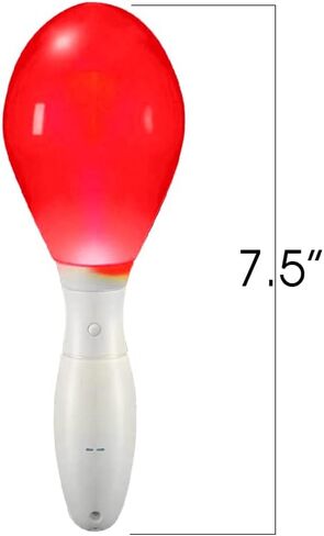 ArtCreativity Light-Up Color Changing Maracas، حزمة من 3، هزازات يدوية للموسيقى LED الوامضة، صانعات ضوضاء ممتعة ولعبة الآلات الموسيقية، هدايا حفلات أعياد الميلاد، حشوات حقائب الهدايا للأطفال in Kuwait
