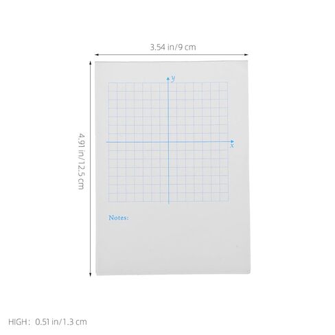 Zerodeko Xy Coordinate Notepad 2pcs, Math Drawing Paper Grid Sheets for Xy Coordinate System, Multi-use Graph Pads for Math Practice and Data Recording in Kuwait