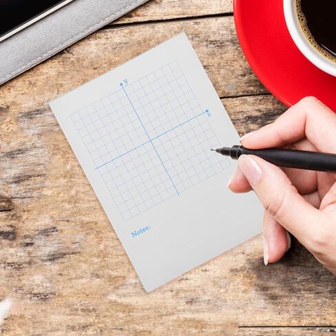 Zerodeko Xy Coordinate Notepad 2pcs, Math Drawing Paper Grid Sheets for Xy Coordinate System, Multi-use Graph Pads for Math Practice and Data Recording in Kuwait