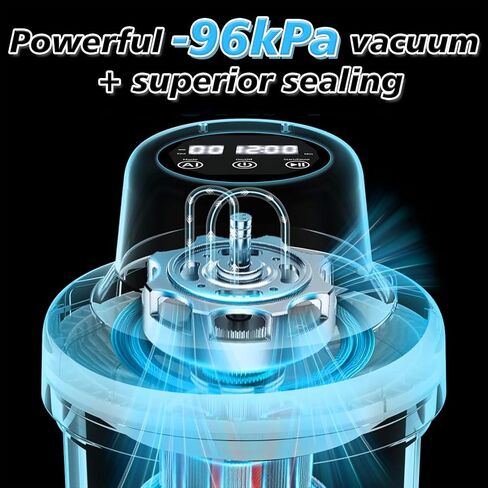 Resin Bubble Remover Vacuum Chamber, 96kPa High Pressure Epoxy Resin Bubble Remover Machine, 99% Bubble Removal for Epoxy Resin Casting, Silicone Molds & Jewelry Making in Kuwait