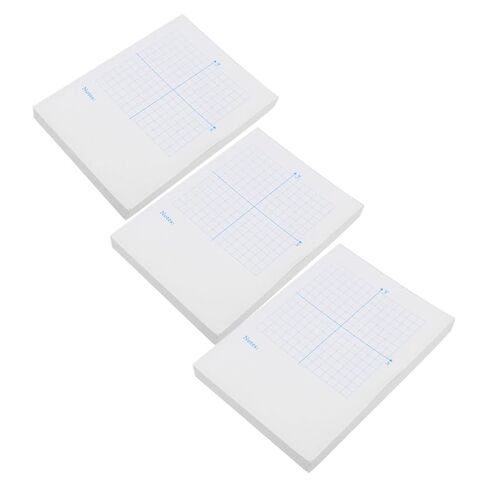 PRETYZOOM 3pcs Graph Paper Notebook Xy Coordinate Grid Sheets, Blue Vertical Graphing Pad for Math Practice, Classroom and Homeschool Teaching Tool in Kuwait
