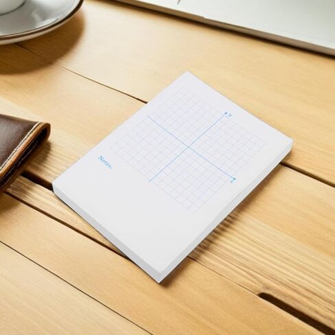 Lurrose 3pcs Graph Paper Notebooks Xy Coordinate Grid, Blue Vertical Layout, 8.5x11 Inches, Multi-use Graphing Pads for Math Schoolwork and Engineering Office Supplies in Kuwait