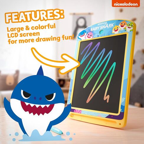 لولي بوب - تابلت رسم للأطفال - لوحة رسومات الشعار المبتكرة LCD بألوان قوس قزح من بيبي شارك +3 مع قلم، لوحة رسم للأطفال للسفر - تابلت كتابة ملون، لعبة تعليمية إلكترونية تعليمية in Kuwait