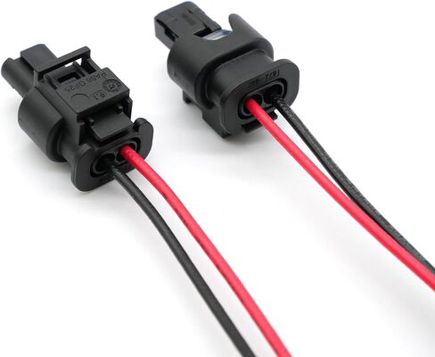 2x Fuel Injector Wiring Connector Pigtail Plug Socket 7543312-02 Compatible with MINI Audi Porsche in Kuwait